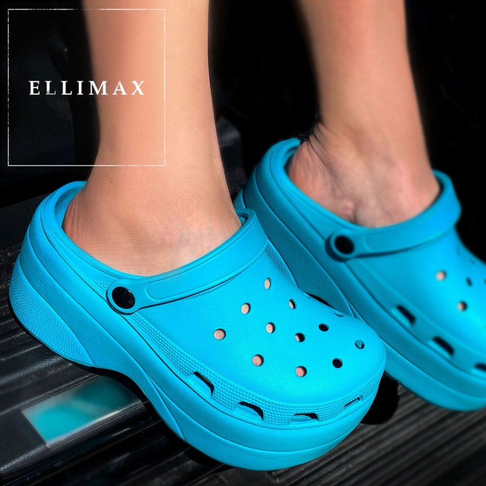 Cape Robbin Teal Platform Clog Sandals
